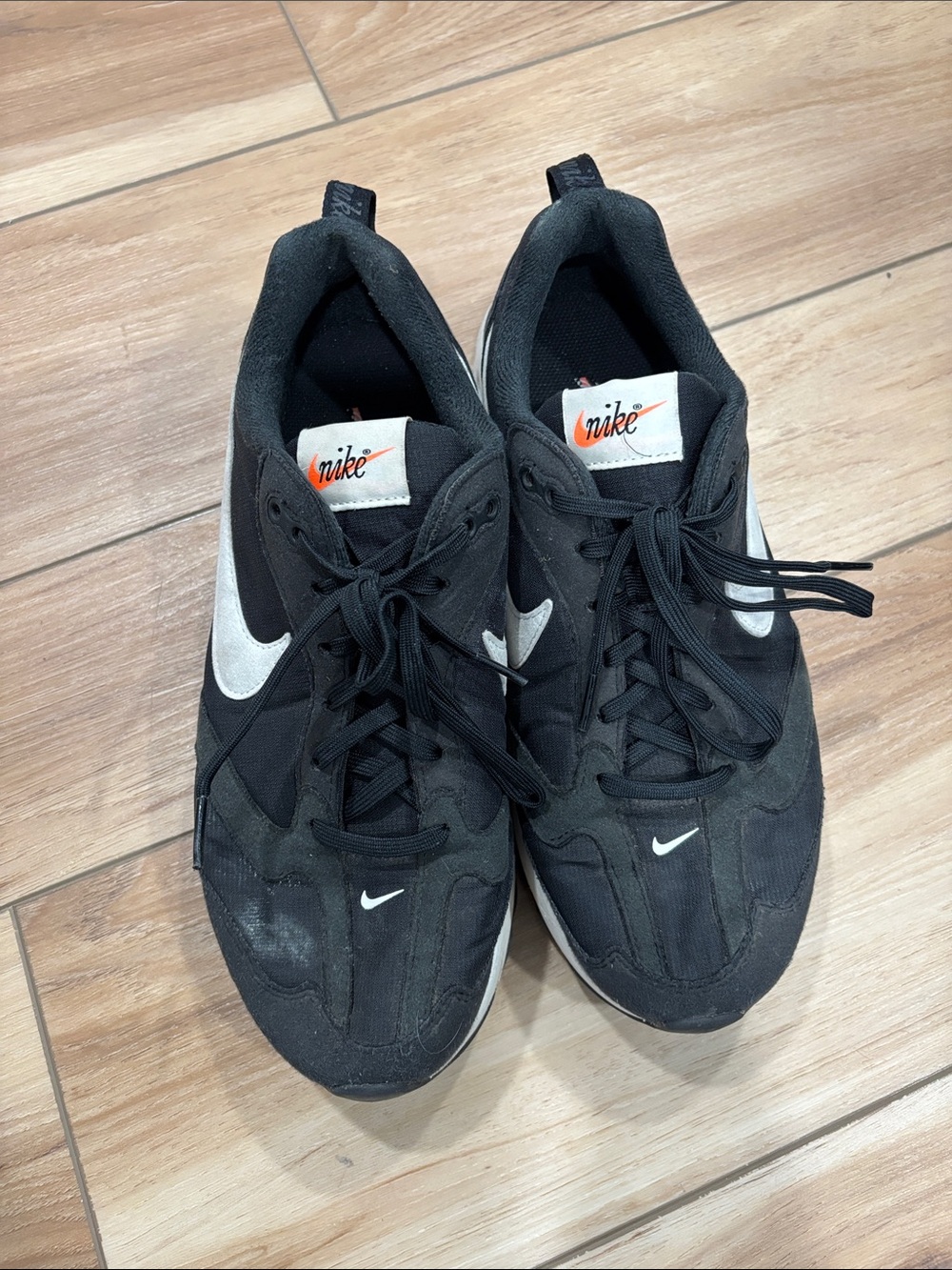 Nike Black and White Women's Low-Top Sneakers